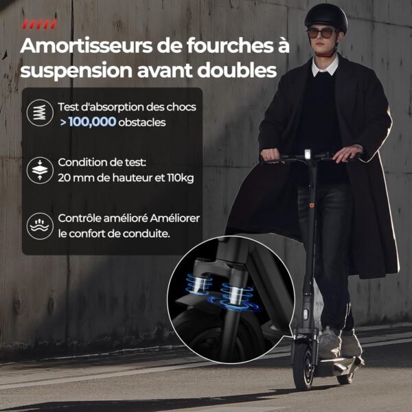 Trottinette Électrique Adulte 500W, Pliable  avec 65km d'Autonomie – Image 6